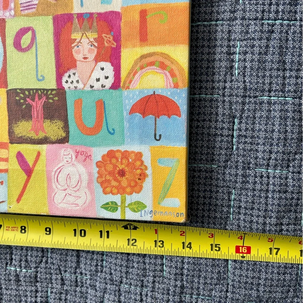 Land of Nod “S my name is Sydney” Canvas Cheerful ABCs Print